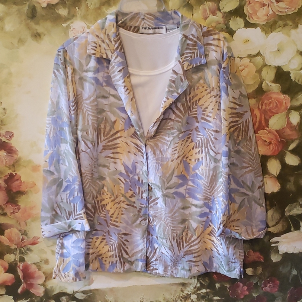 2/$5 Cathy Daniel's Sz L top